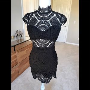 Sexy lace black Bebe dress
